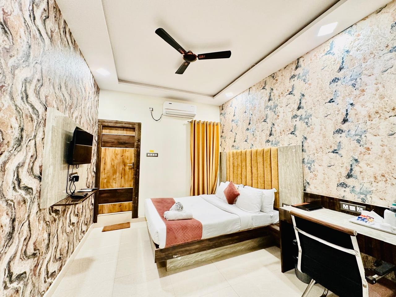 Standard Room interior at Hotel Sky International near Hyderabad airport